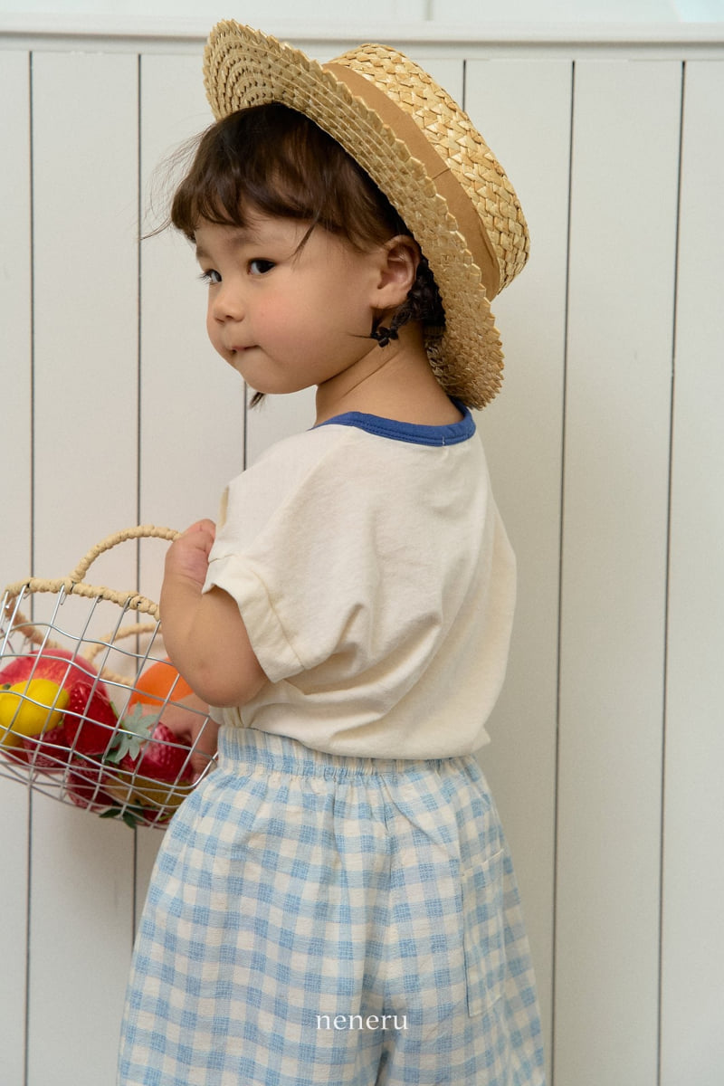 Neneru - Korean Baby Fashion - #babyfever - Check Linen Shorts - 7