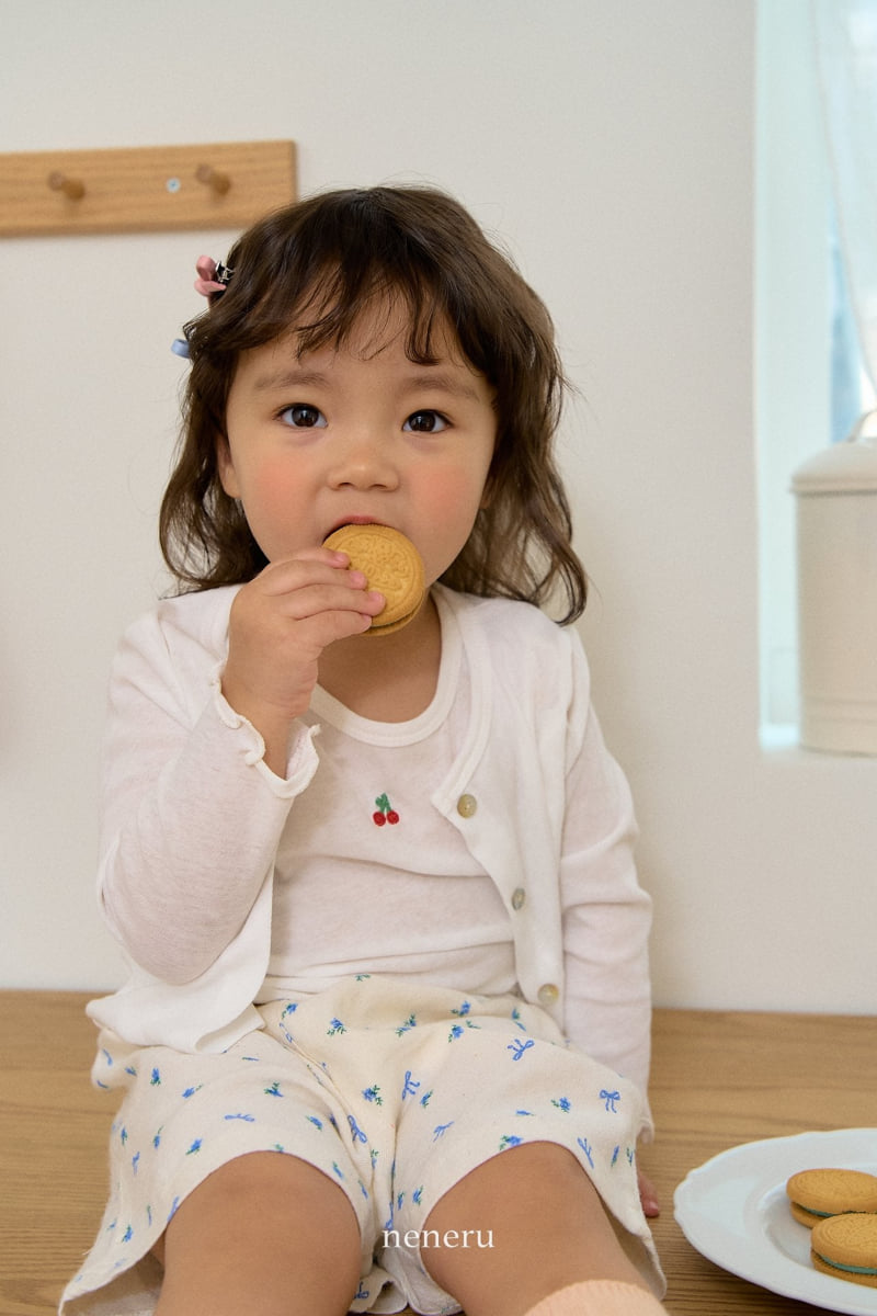Neneru - Korean Baby Fashion - #babyfever - Small Cherry Sleeveless - 2