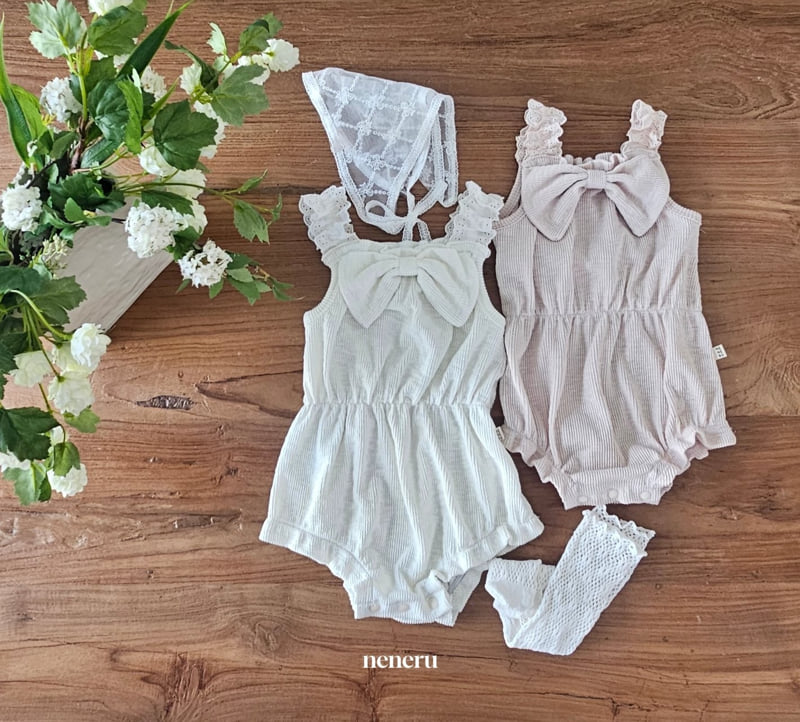 Neneru - Korean Baby Fashion - #babygirlfashion - Big Ribbon Suit - 12