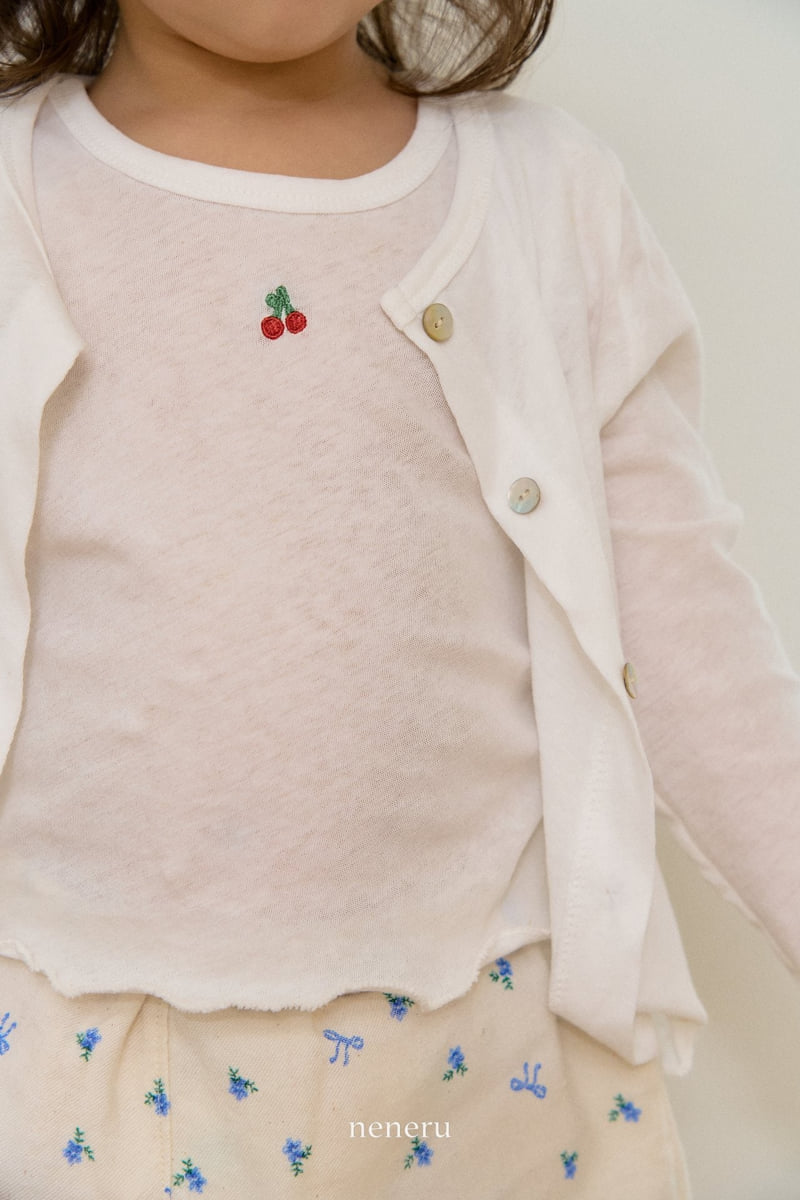 Neneru - Korean Baby Fashion - #babygirlfashion - Small Cherry Sleeveless - 3