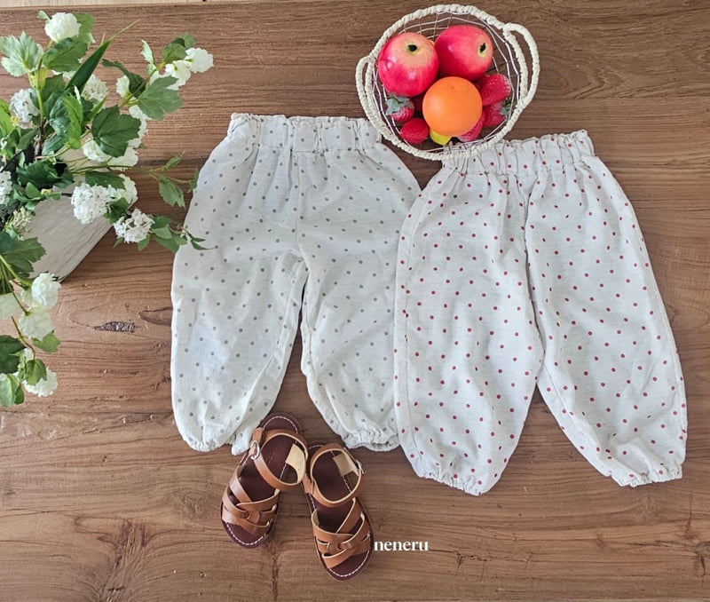 Neneru - Korean Baby Fashion - #babyootd - Summer Dot Pants - 12