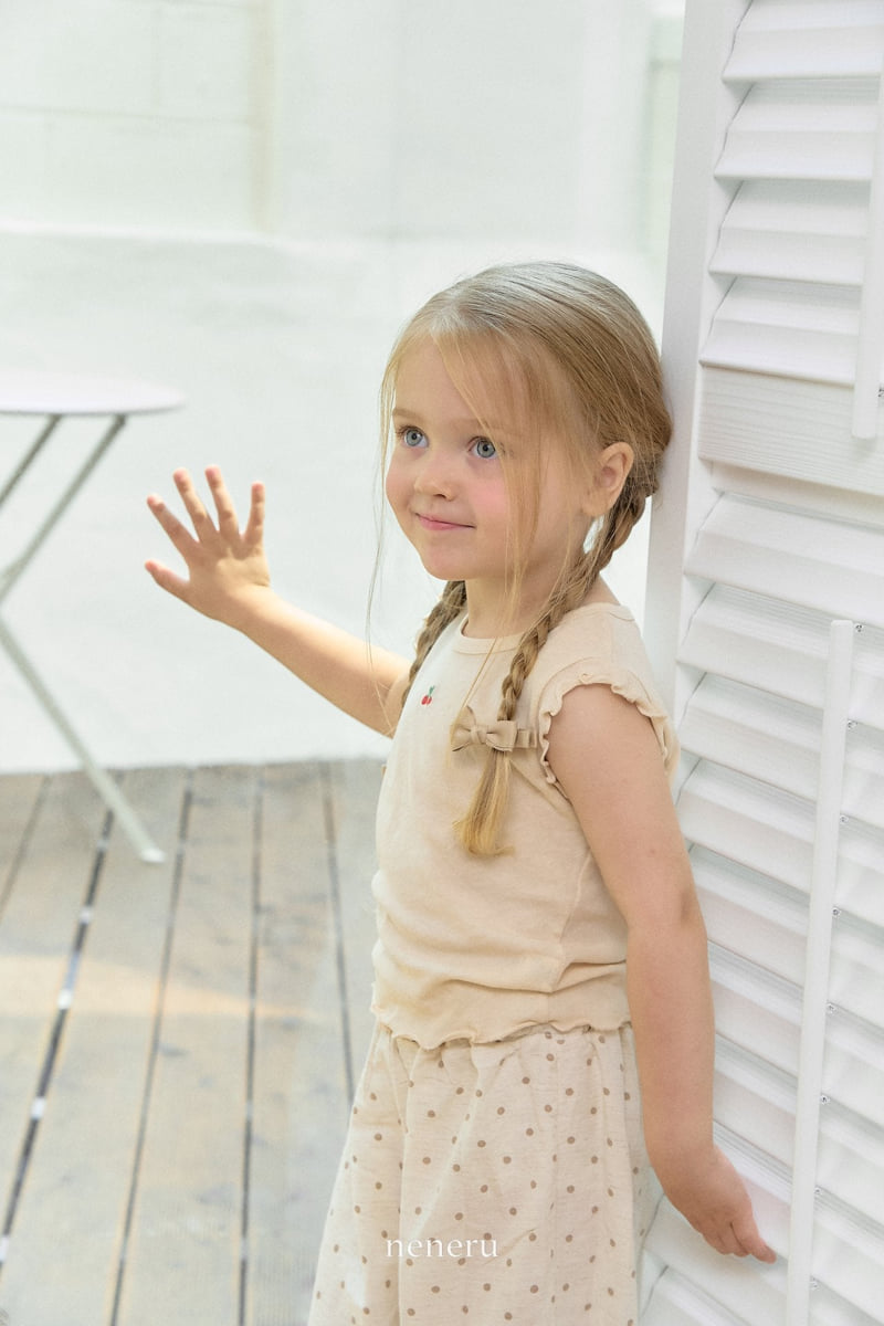 Neneru - Korean Baby Fashion - #babyoutfit - Small Cherry Sleeveless - 8