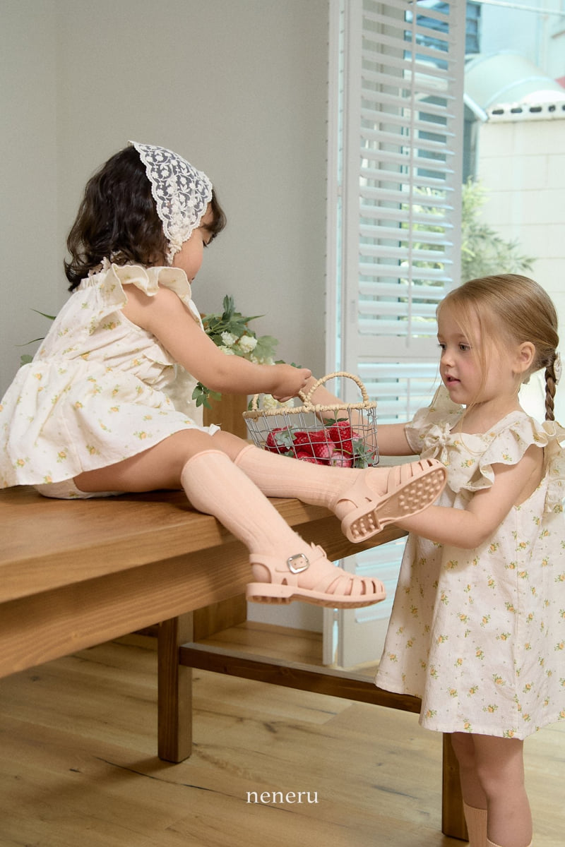 Neneru - Korean Children Fashion - #childofig - Rose Ribbon One-piece - 7