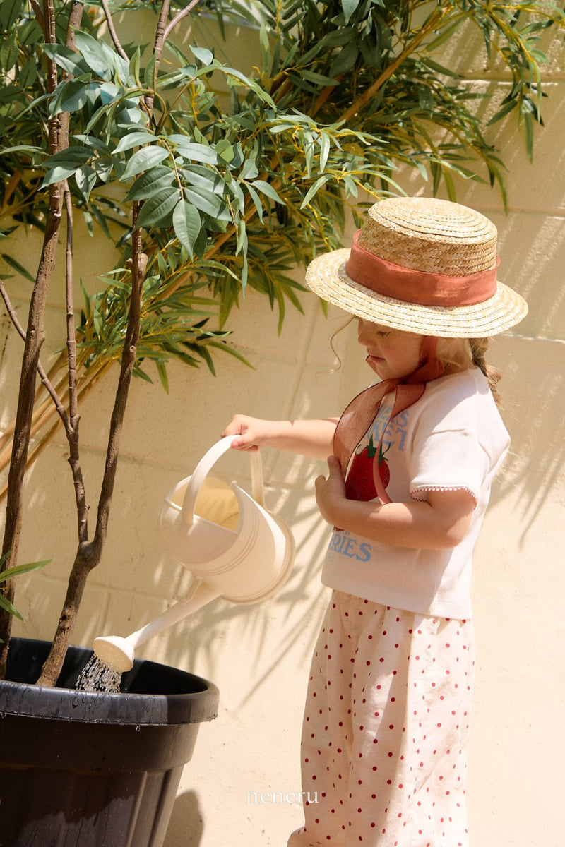 Neneru - Korean Children Fashion - #childofig - Farmer Strawberry Tee - 10