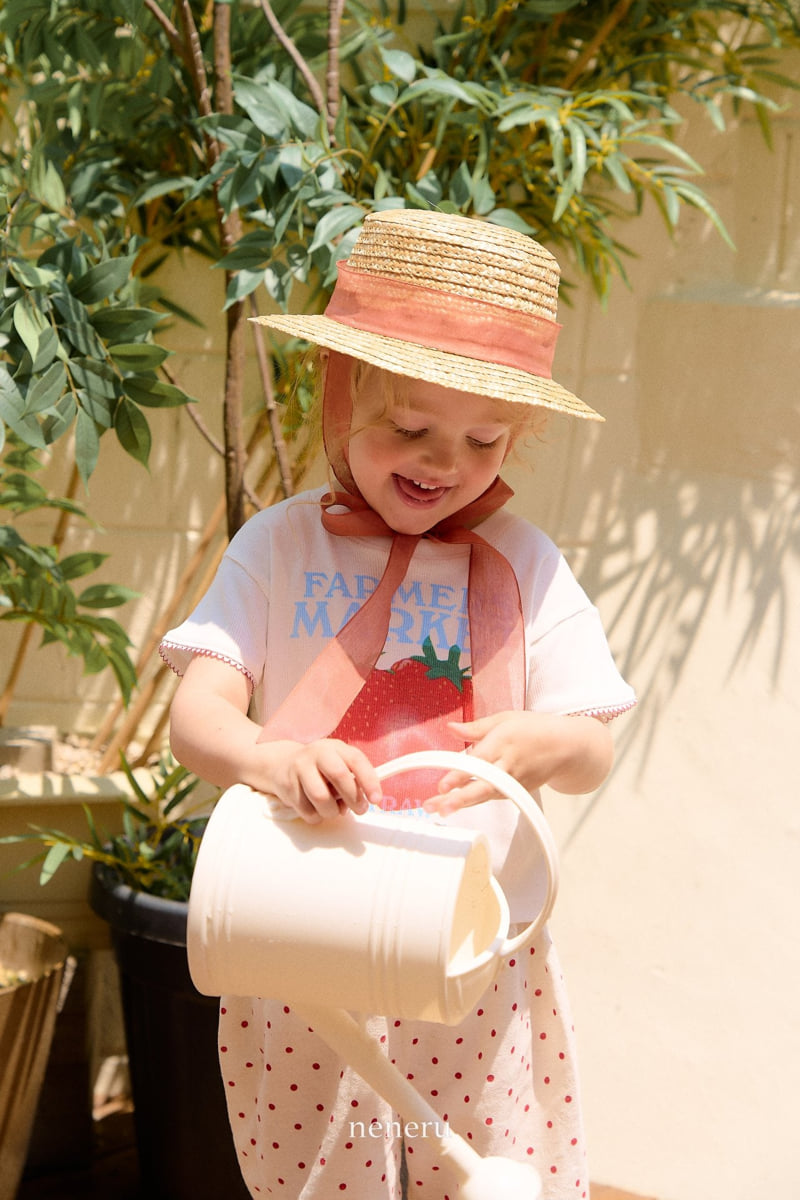 Neneru - Korean Children Fashion - #childrensboutique - Farmer Strawberry Tee - 11