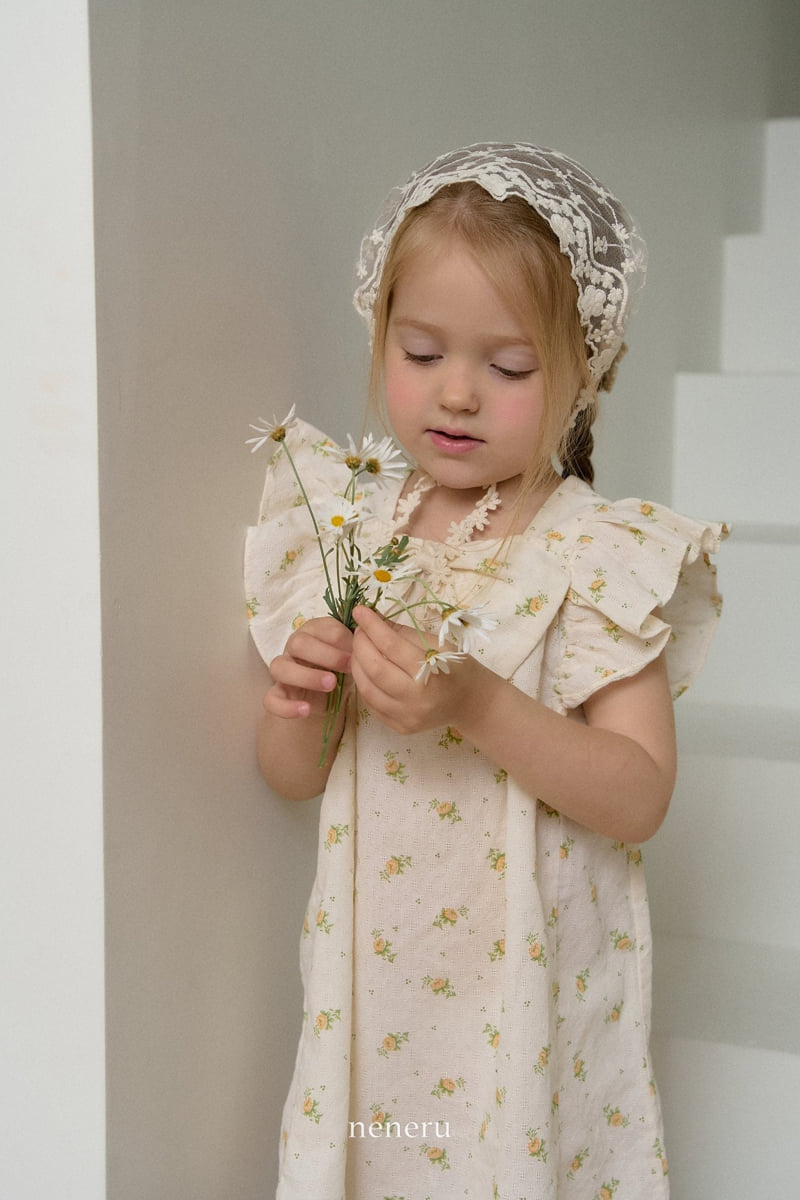 Neneru - Korean Children Fashion - #designkidswear - Rose Ribbon One-piece - 9