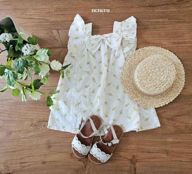 Neneru - Korean Children Fashion - #fashionkids - Rose Ribbon One-piece - 11