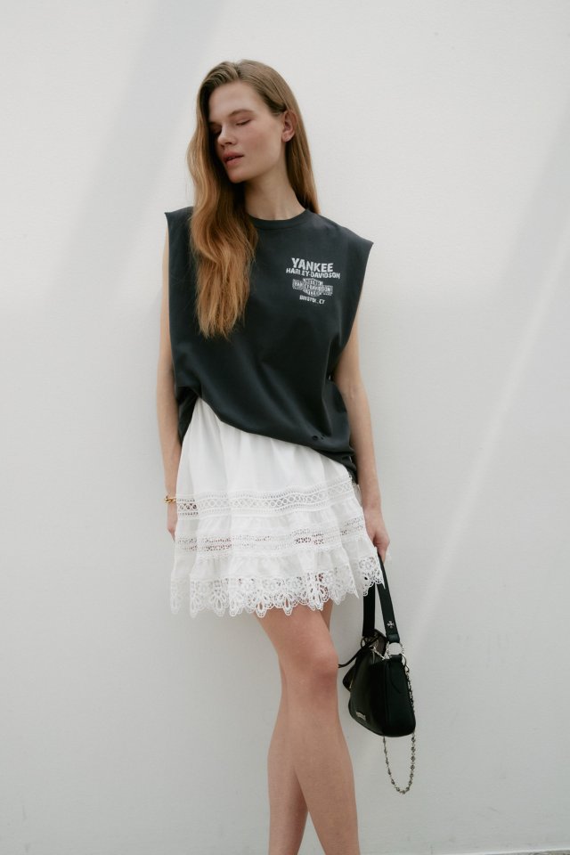 Neroli36 - Korean Women Fashion - #momslook - M Scallop Tiered Skirt - 12