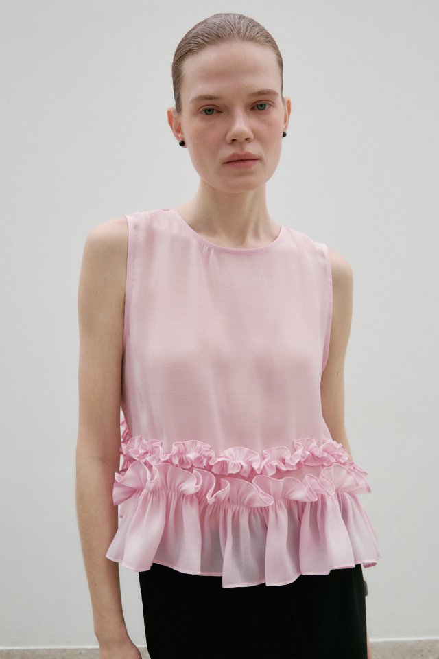 Neroli36 - Korean Women Fashion - #momslook - Frill Shirring Blouse - 5