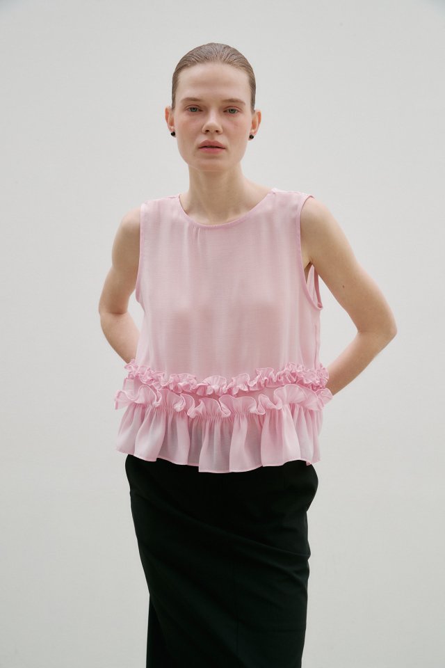 Neroli36 - Korean Women Fashion - #momslook - Frill Shirring Blouse - 7