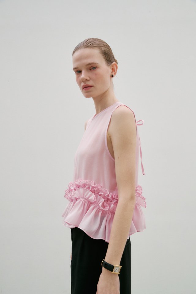 Neroli36 - Korean Women Fashion - #momslook - Frill Shirring Blouse - 8