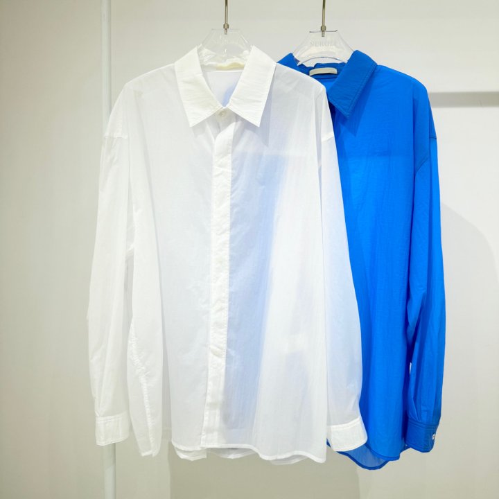 Neroli36 - Korean Women Fashion - #momslook - M See-Through Boxy Shirt