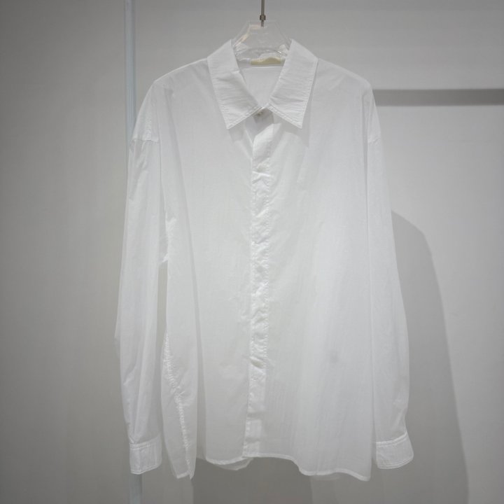 Neroli36 - Korean Women Fashion - #momslook - M See-Through Boxy Shirt - 3