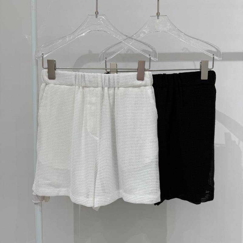 Neroli36 - Korean Women Fashion - #momslook - H Net Half Pants