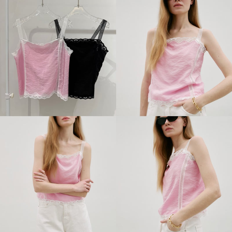 Neroli36 - Korean Women Fashion - #momslook - H Bling Sleeveless - 4