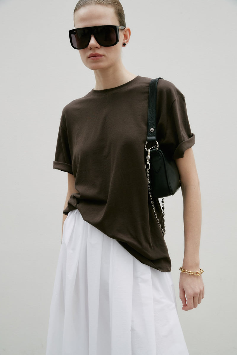 Neroli36 - Korean Women Fashion - #shopsmall - Cool Rayon Tee - 8