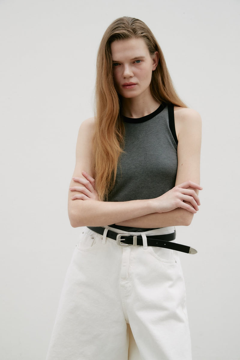 Neroli36 - Korean Women Fashion - #thelittlethings - Contrast Halter Sleeveless - 9