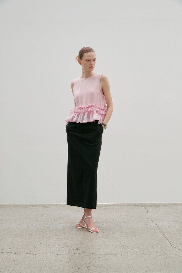 Neroli36 - Korean Women Fashion - #vintageinspired - Frill Shirring Blouse - 11