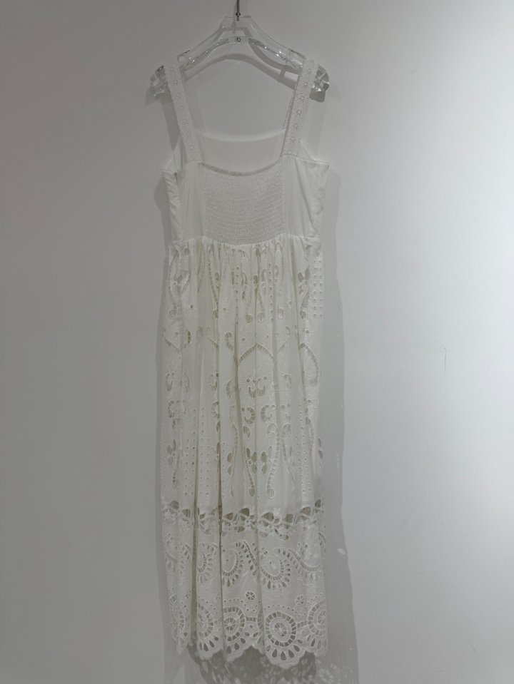 Neroli36 - Korean Women Fashion - #womensfashion - M Embroidery Pintuck One-piece - 2