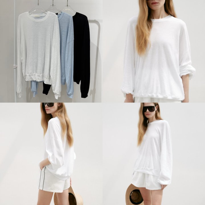 Neroli36 - Korean Women Fashion - #womensfashion - Summer Long Sleeve Sweatshirt - 5