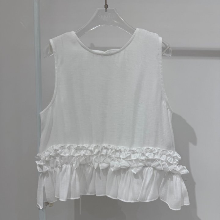 Neroli36 - Korean Women Fashion - #womensfashion - Frill Shirring Blouse - 2