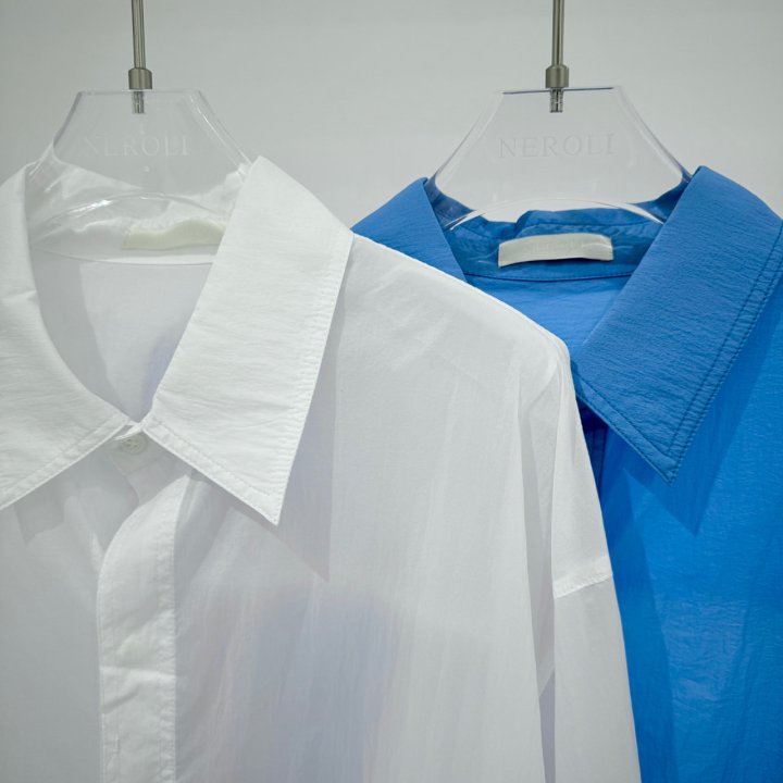 Neroli36 - Korean Women Fashion - #womensfashion - M See-Through Boxy Shirt - 2