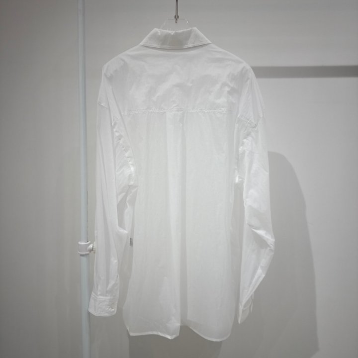 Neroli36 - Korean Women Fashion - #momslook - M See-Through Boxy Shirt - 4