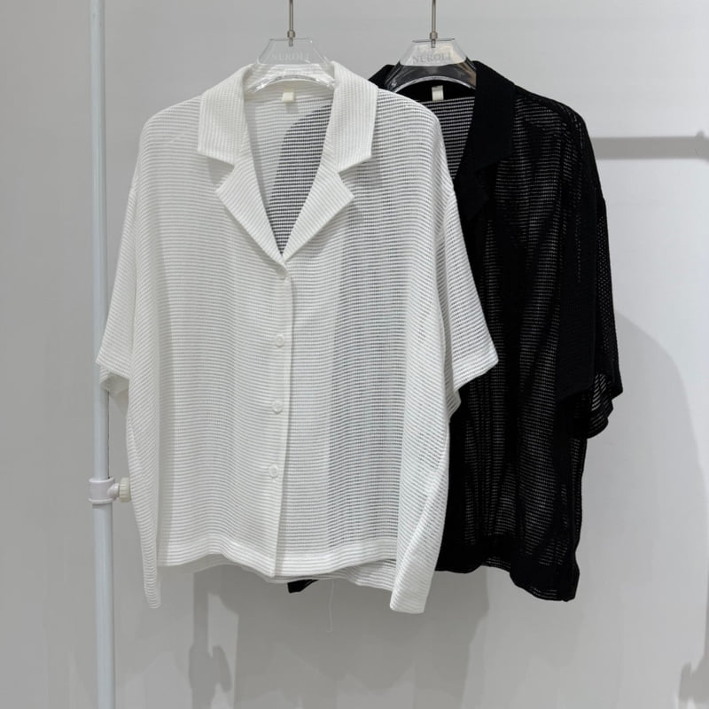 Neroli36 - Korean Women Fashion - #womensfashion - H Net Shirt