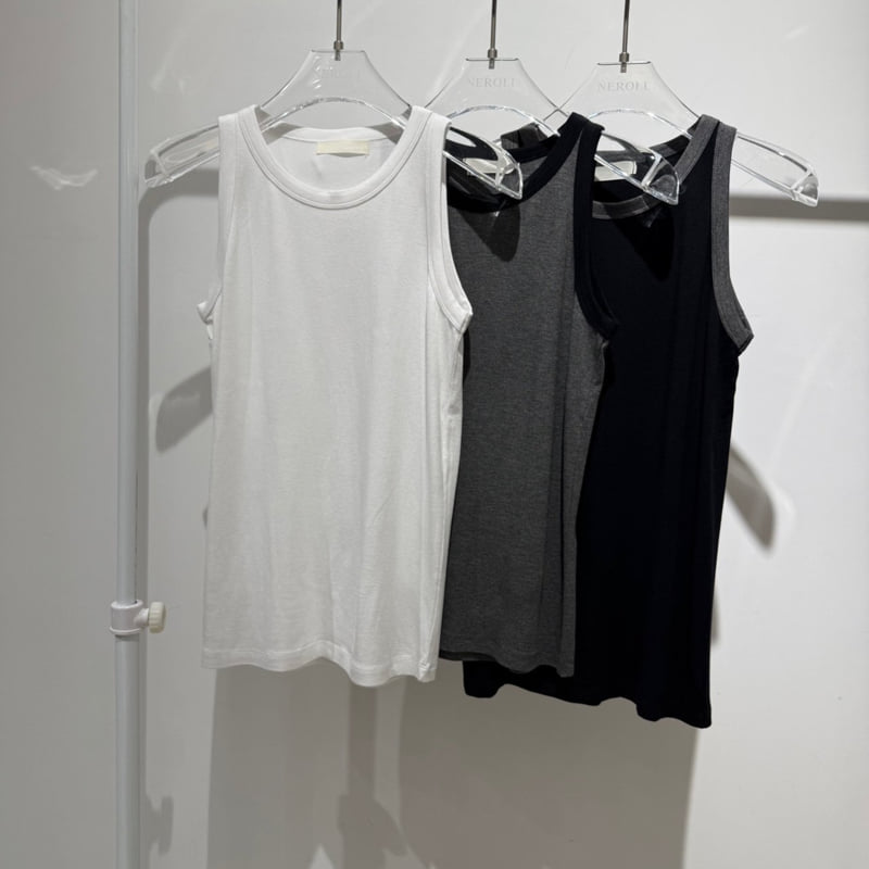 Neroli36 - Korean Women Fashion - #womensfashion - Contrast Halter Sleeveless