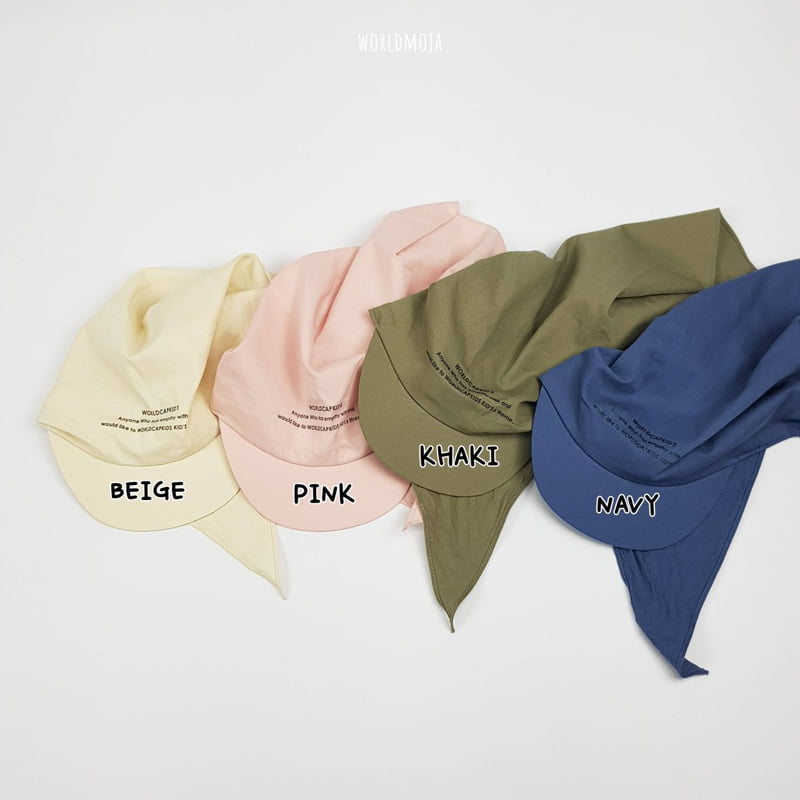New World - Korean Baby Fashion - #babyootd - Lettering Bandana Cap - 2