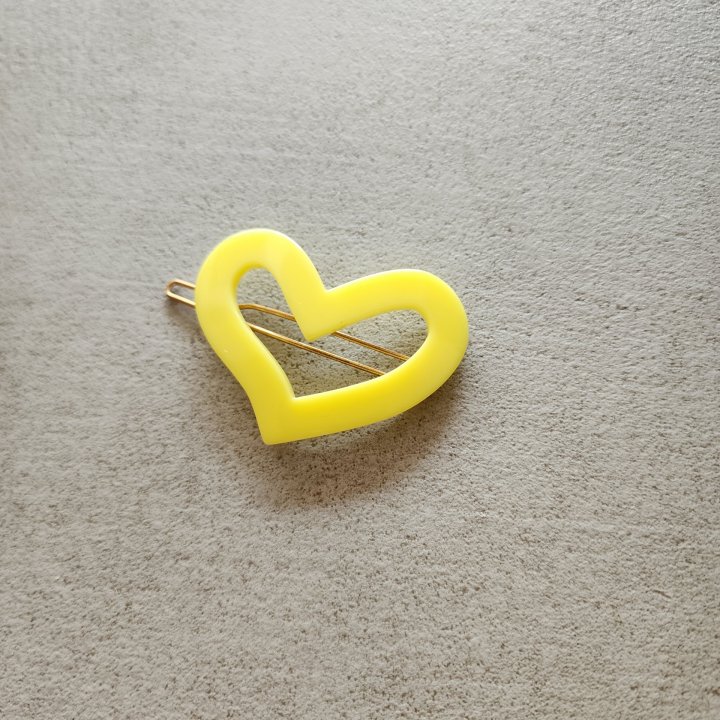 Newerly - Korean Women Fashion - #momslook - Color Heart Hair Clip - 2