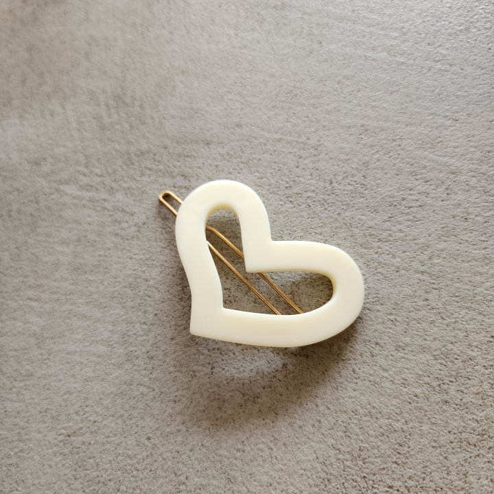 Newerly - Korean Women Fashion - #womensfashion - Color Heart Hair Clip - 4