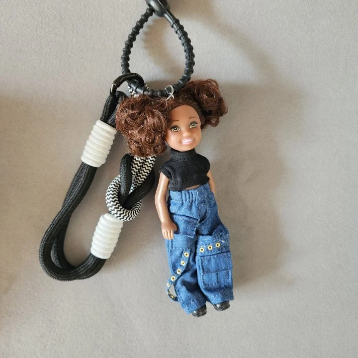 Newerly - Korean Women Fashion - #momslook - Cargo Pants Barbie Keyring - 5