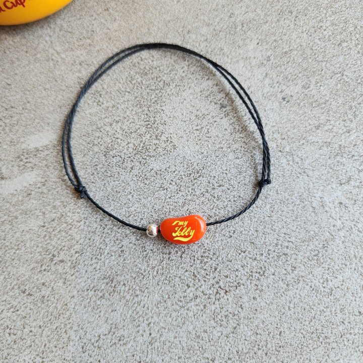 Newerly - Korean Women Fashion - #romanticstyle - 925 Silver Jelly Bean Anklet Bracelet - 5