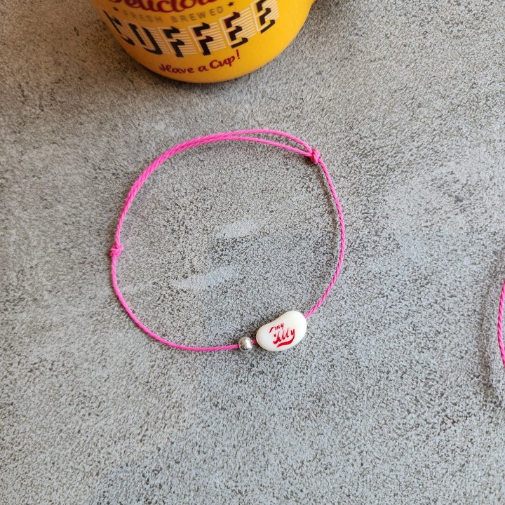 Newerly - Korean Women Fashion - #shopsmall - 925 Silver Jelly Bean Anklet Bracelet - 6