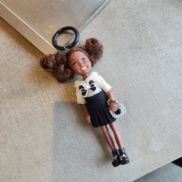 Newerly - Korean Women Fashion - #shopsmall - Pleated Skirt Black Barbie Keyring