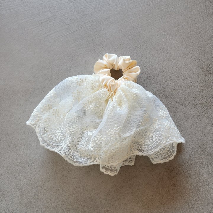 Newerly - Korean Women Fashion - #vintagekidsstyle - Plus Size Lace Hair Scrunchie - 3