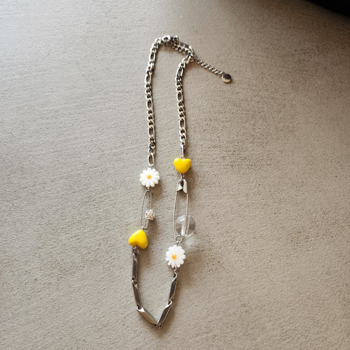 Newerly - Korean Women Fashion - #womensfashion - Surgical Steel Daisy Necklace