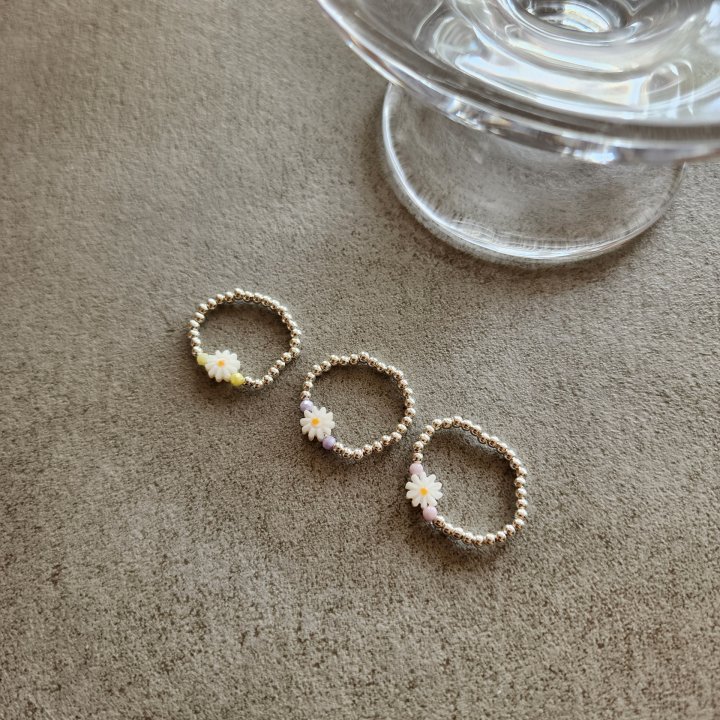 Newerly - Korean Women Fashion - #womensfashion - 925 Silver Daisy Ring
