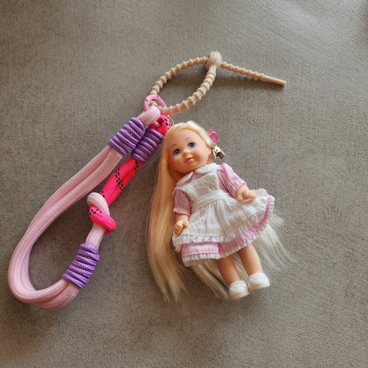 Newerly - Korean Women Fashion - #womensfashion - Babydoll Pink Lace Keyring (Removable Apron)