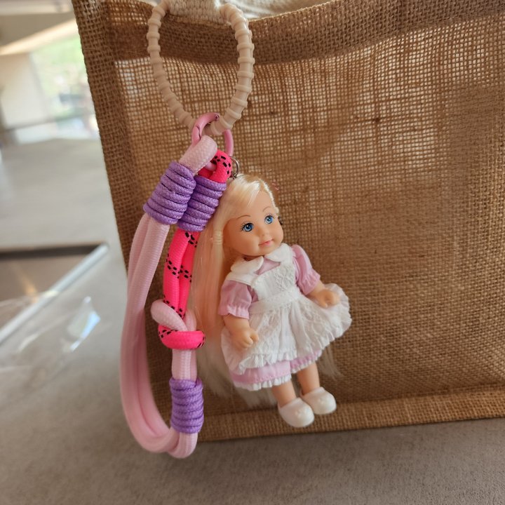 Newerly - Korean Women Fashion - #womensfashion - Babydoll Pink Lace Keyring (Removable Apron) - 3