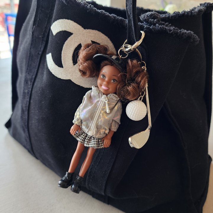 Newerly - Korean Women Fashion - #momslook - With Case Golfer Keyring - 4