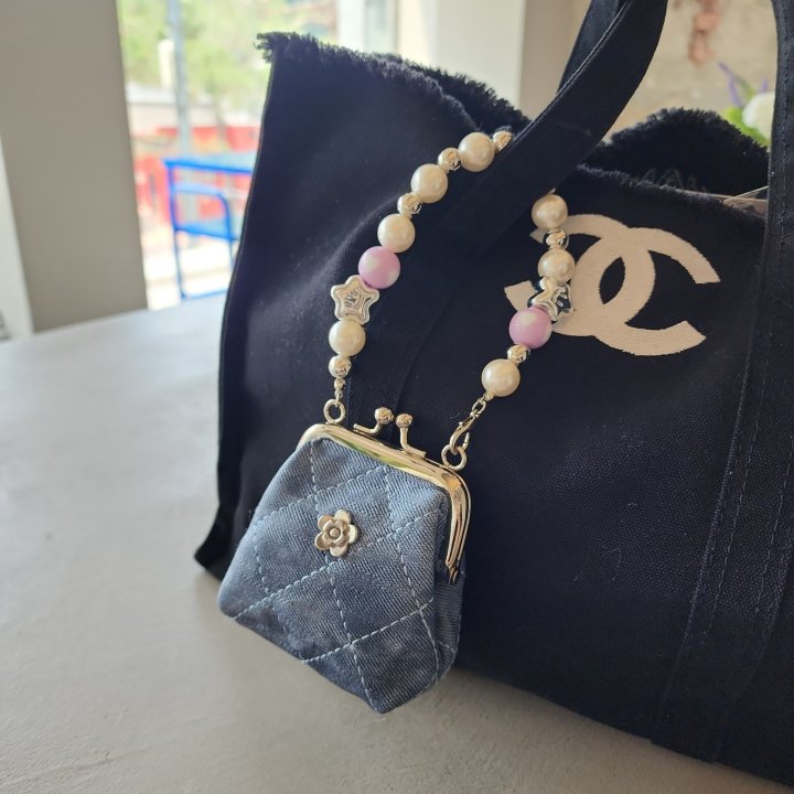 Newerly - Korean Women Fashion - #womensfashion - Mini Pouch Bag Accessory Strap Keyring - 2
