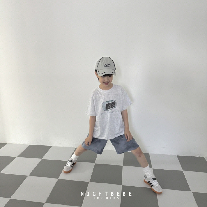 Night Bebe - Korean Baby Fashion - #babyboutique - Alarm Short Sleeve Tee