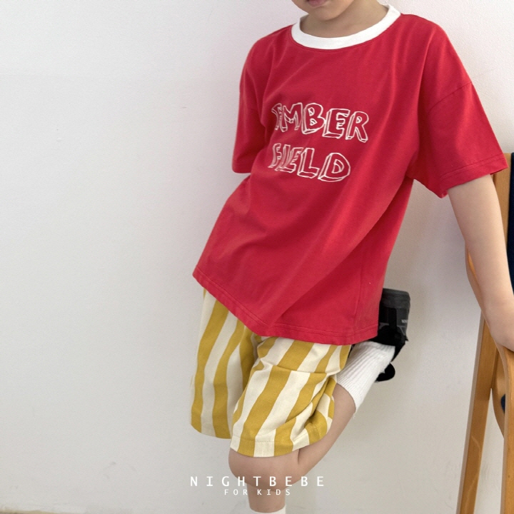 Night Bebe - Korean Baby Fashion - #babyboutique - Amber Contrast Short Sleeve Tee - 10