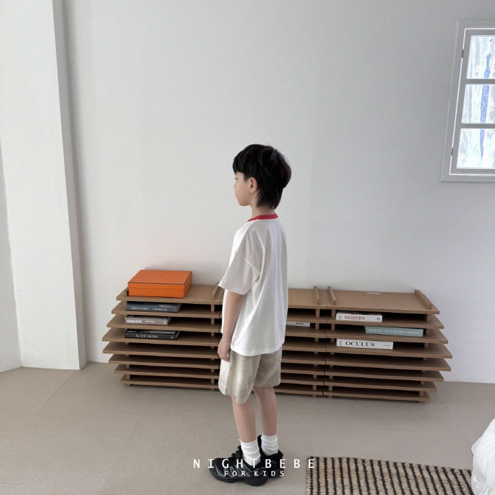 Night Bebe - Korean Baby Fashion - #babyboutique - Amber Contrast Short Sleeve Tee - 9