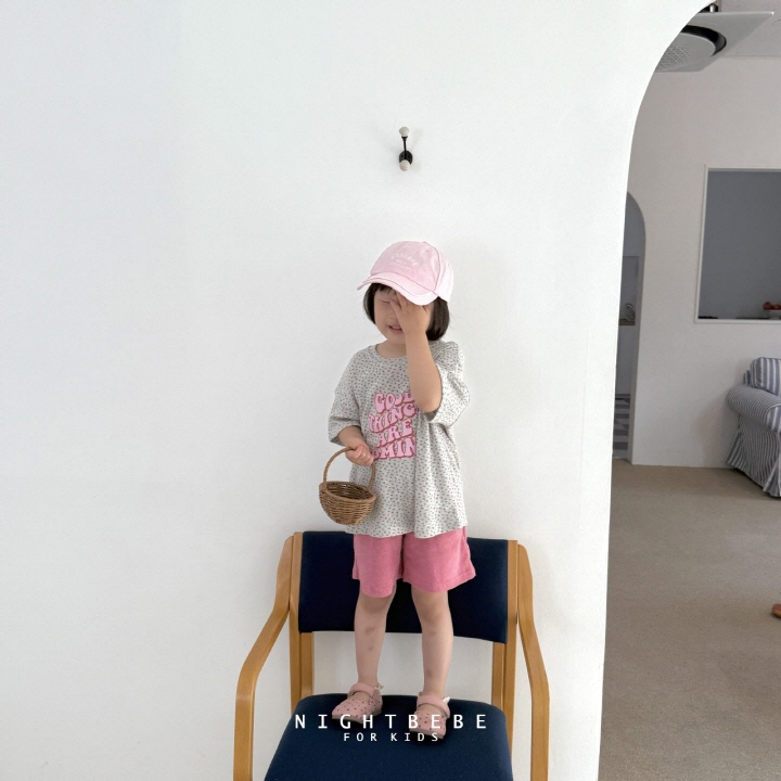 Night Bebe - Korean Baby Fashion - #babyboutique - Flower Coming Short Sleeve Tee - 9