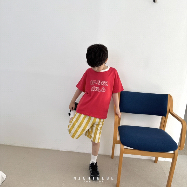 Night Bebe - Korean Baby Fashion - #babyboutiqueclothing - Amber Contrast Short Sleeve Tee - 11