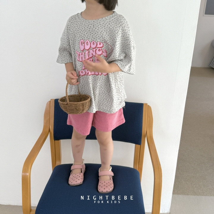 Night Bebe - Korean Baby Fashion - #babyboutiqueclothing - Flower Coming Short Sleeve Tee - 10