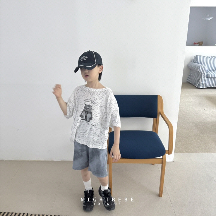 Night Bebe - Korean Baby Fashion - #babyfever - MiYao Loose Short Sleeve Tee - 6